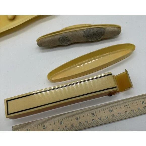 Vintage Celluloid Vanity Set Tray and Brushes Mirrors Perfume - Picture 5 of 16